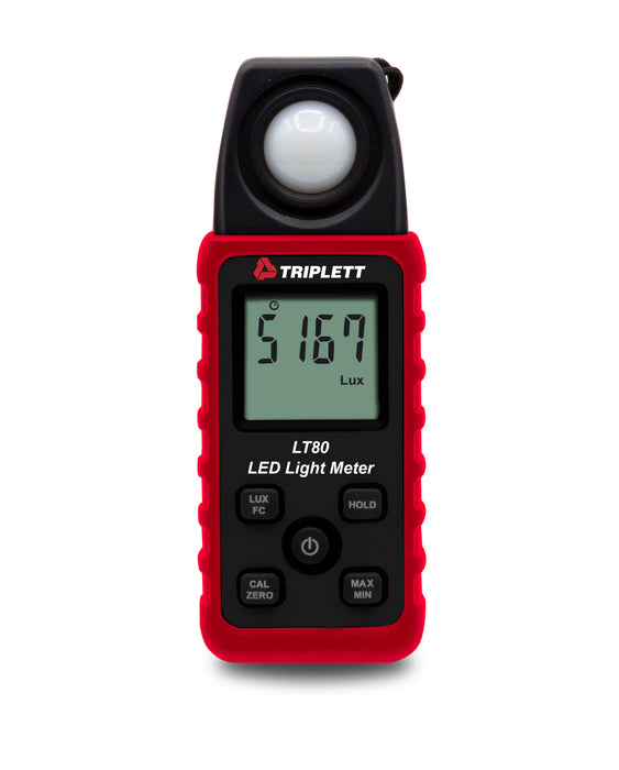 Led Light Intensity Meter LT80 LED Light Meter | LED Intensity Measurement 400K LUX — Triplett ...