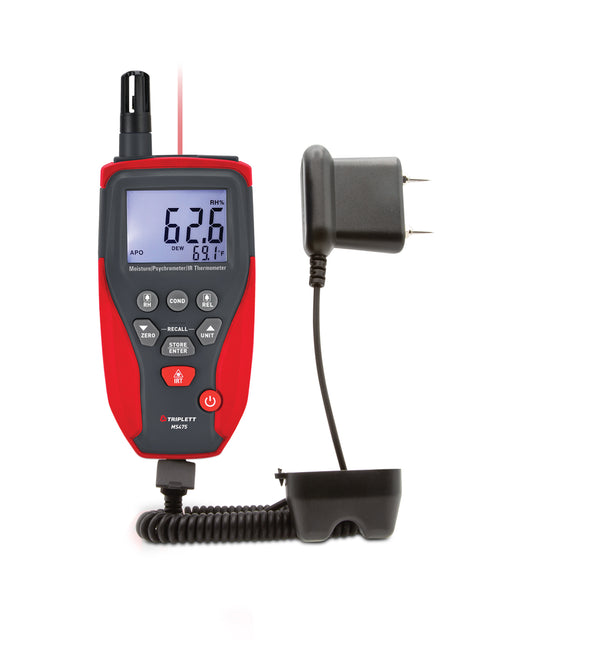 Moisture/Psychrometer/IR Thermometer (MS475)