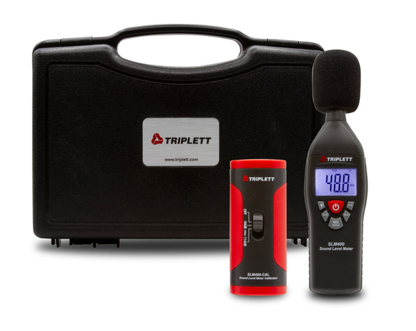 Sound Level Meter & Calibrator Kit : Test and Verify Sound Levels 35 to 130dB Over Two Ranges - Selectable Fast/Slow Response Time - (SLM400-KIT)