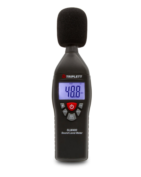 Sound Level Meter: Test and Verify Sound Levels 35 to 130dB Over Two Ranges - (SLM400)