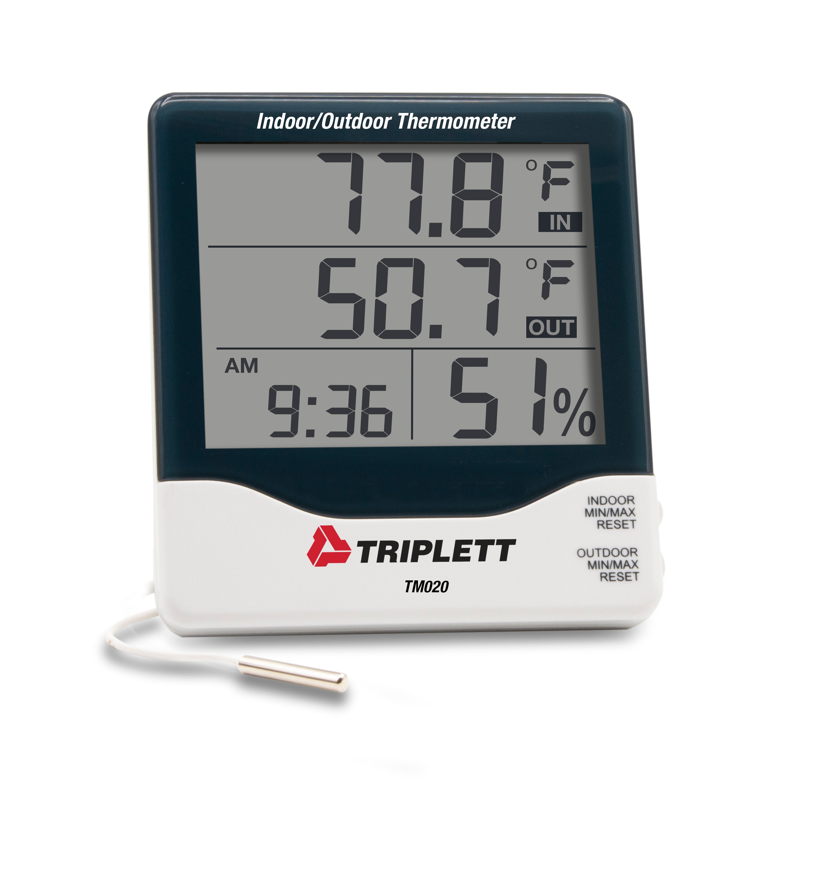 Indoor/Outdoor Thermometer (TM020) — Triplett Test Equipment & Tools