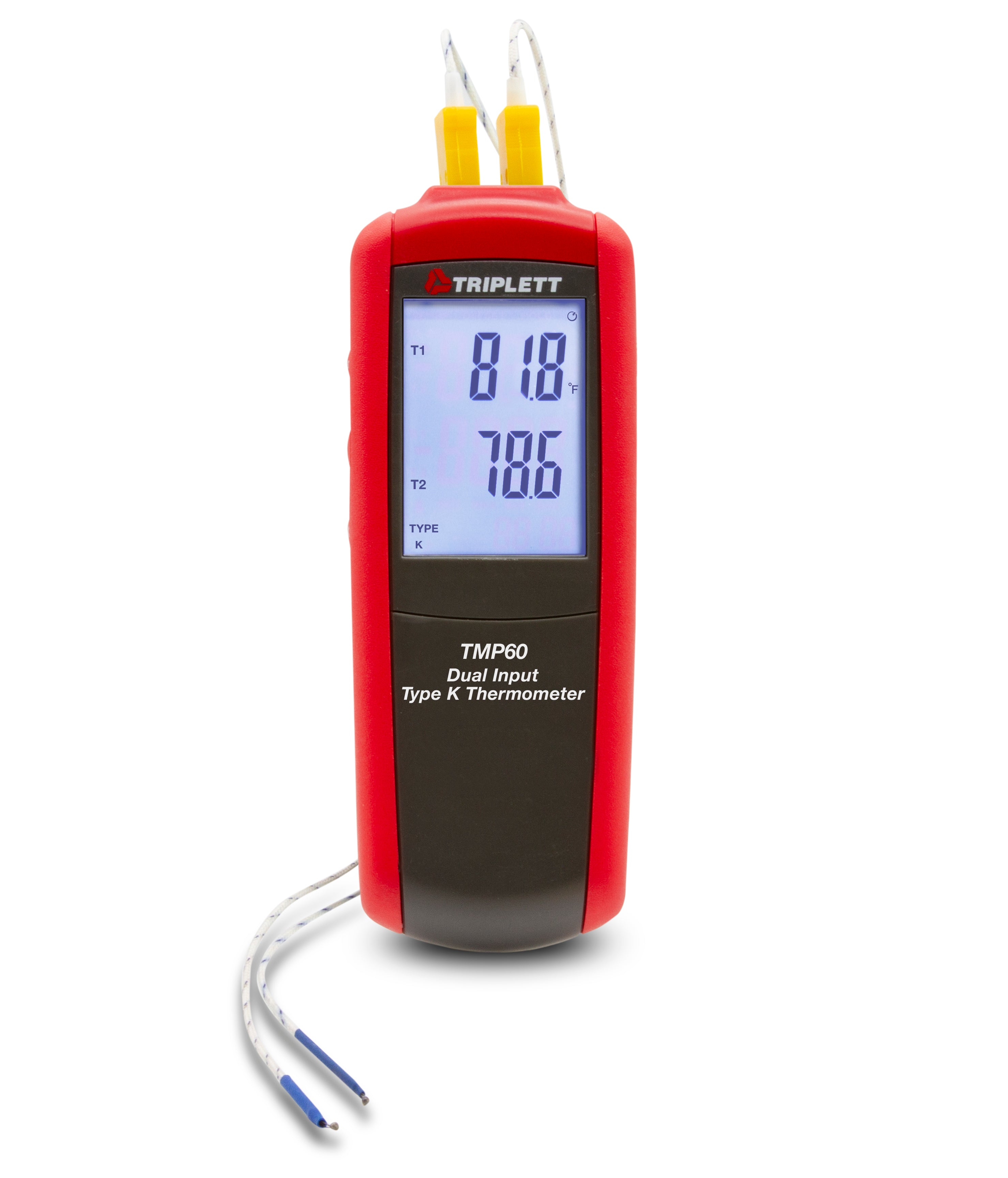 Dual Input Type K/J Thermometer- (TMP60) — Triplett Test Equipment