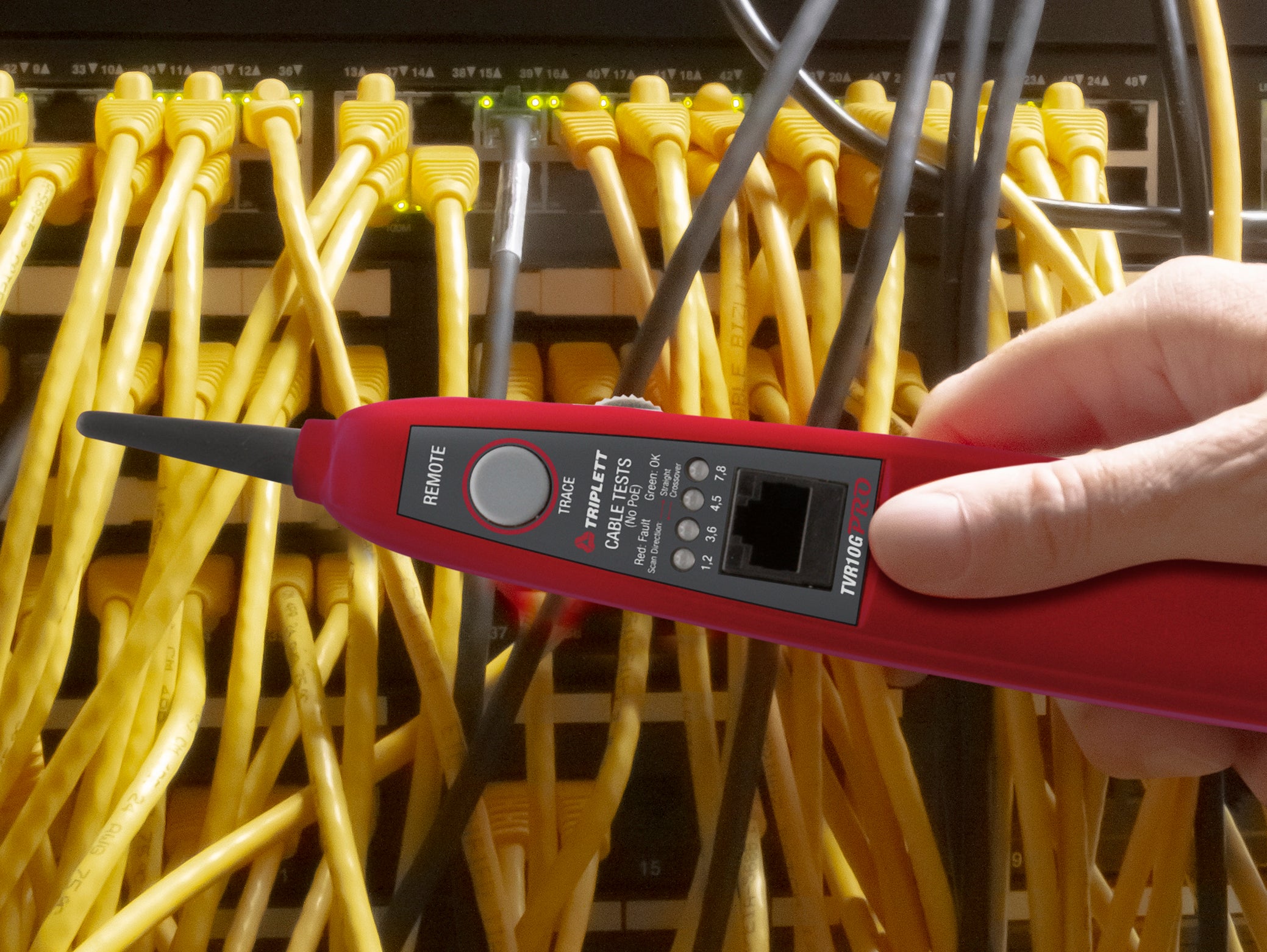 LAN Network Tester (10/100/1000/10000 MB/s) - (TVR10G) — Triplett Test ...